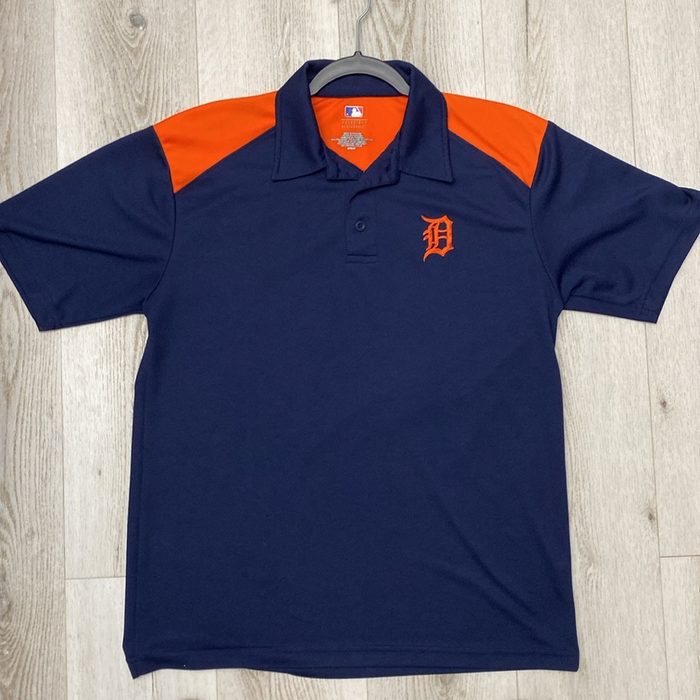 MLB Detroit Tigers Orange & Blue Polo